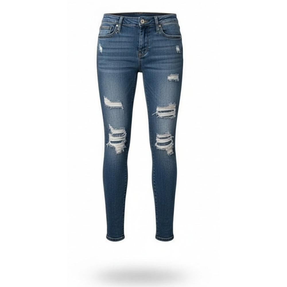 PacSun Los Angeles Jegging Jeans Womens Size 23 Dark Wash Distressed